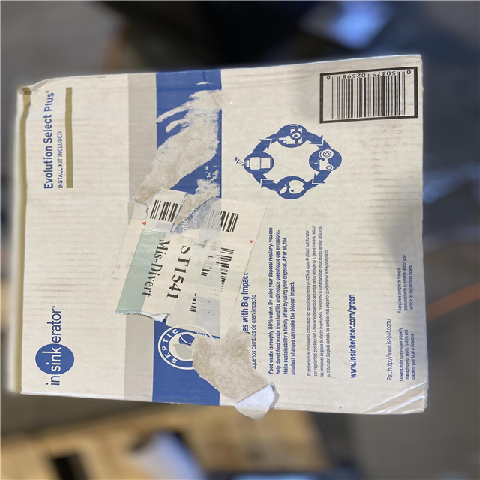 NEW! - InSinkErator Evolution Select Plus Lift and Latch Quiet Series 3/4 HP Continuous Feed Garbage Disposal with Power Cord Kit