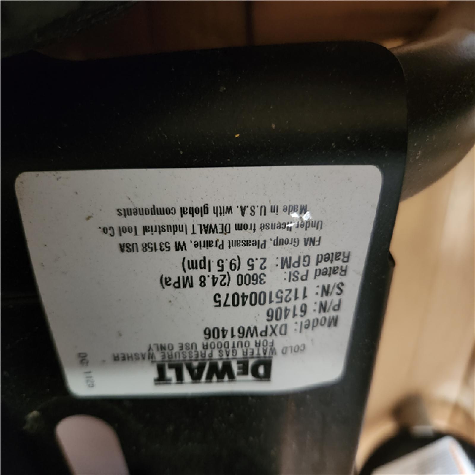 Phoenix DEWALT 3600 PSI 2.5 GPM Gas Pressure Washer with Honda GX200 Engine  Heavy-Duty Commercial Cold Water Power Cleaner (NO Hose)