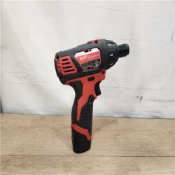 AS-IS- Milwaukee 12V Lithium-Ion Cordless 1/4 in. Hex Screwdriver Kit