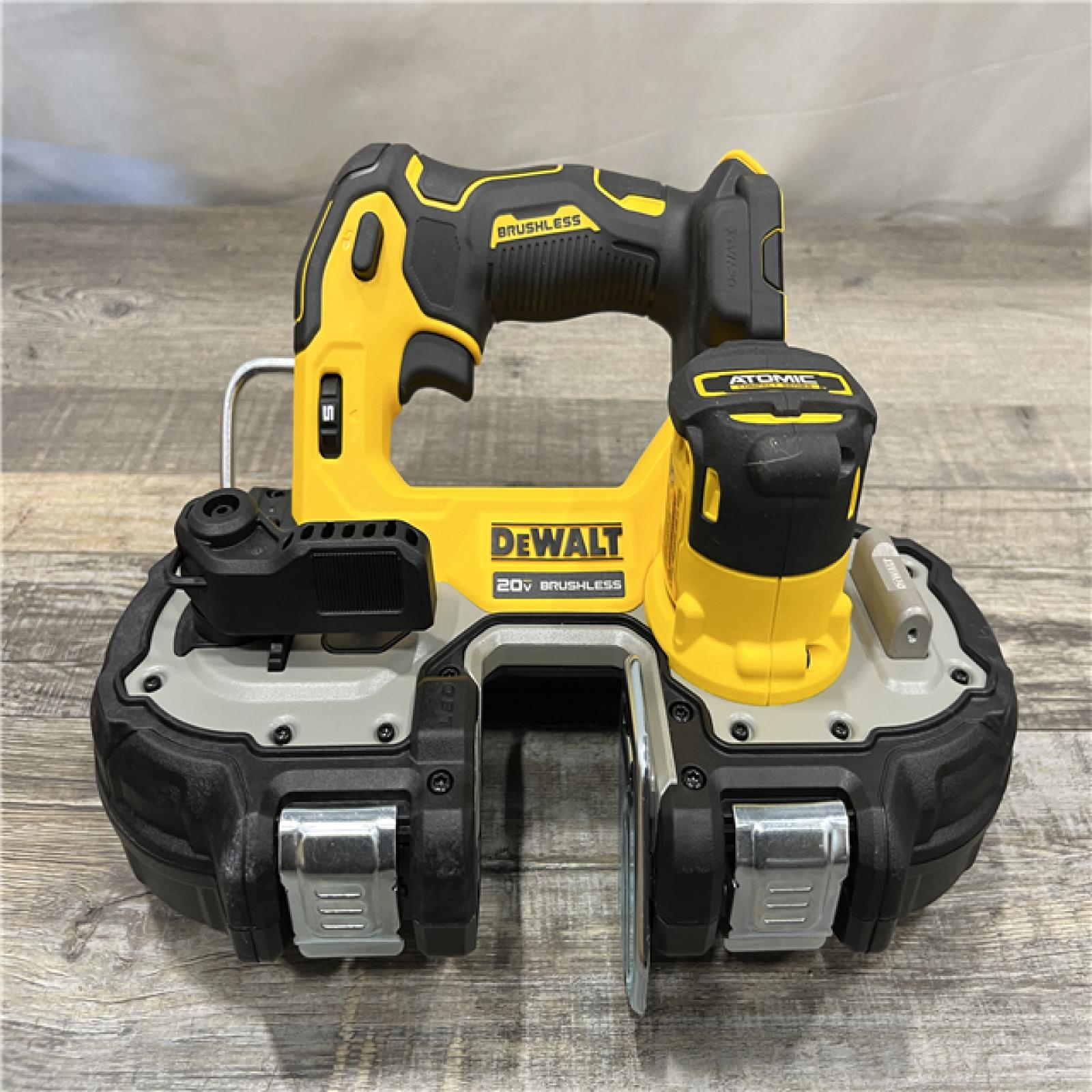 AS-IS DEWALT ATOMIC 20V MAX Lithium-Ion Cordless Brushless 1-3/4 in. Bandsaw Kit