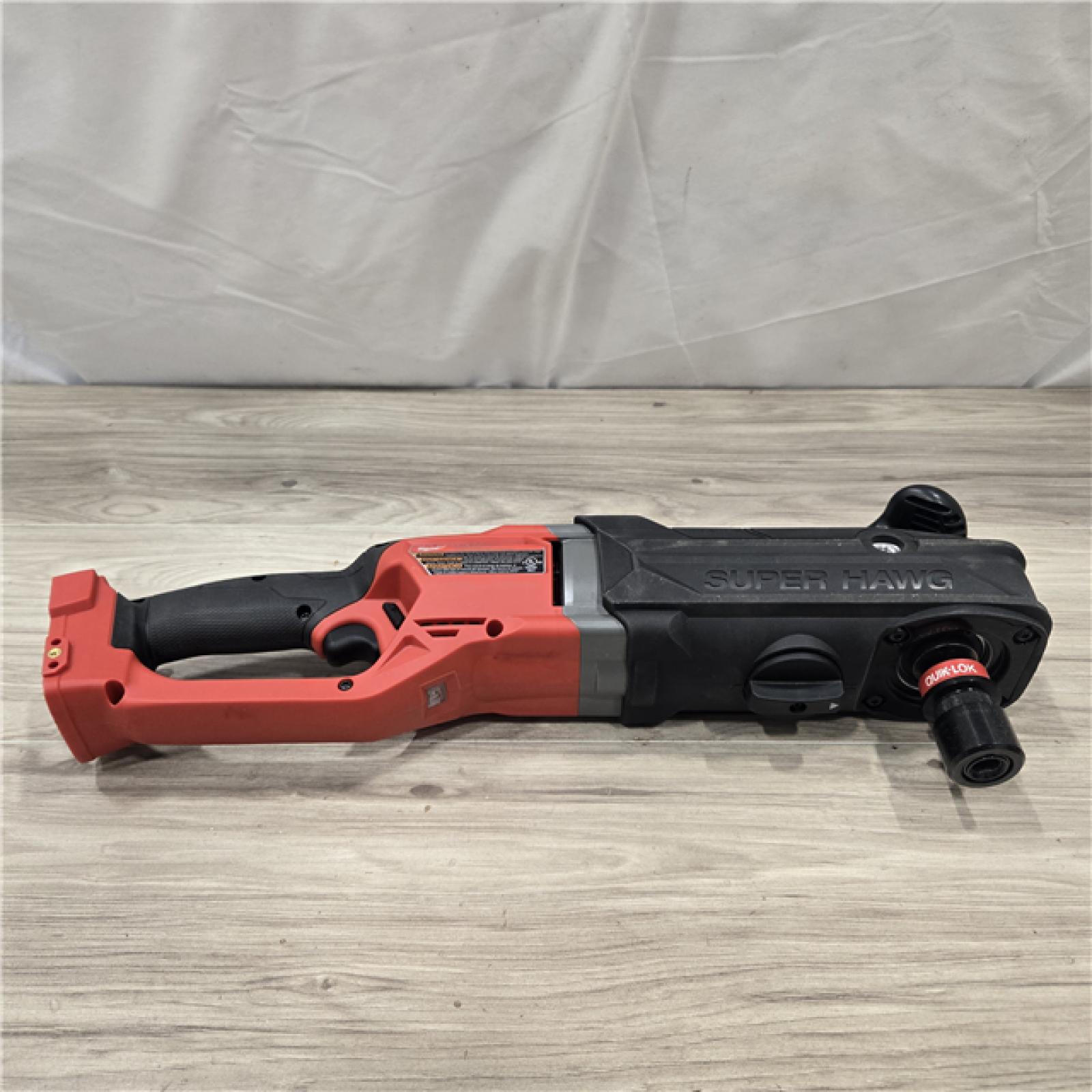 AS-IS Milwaukee M18 FUEL 18V Cordless GEN 2 SUPER HAWG 7/16 in. Right Angle Drill (Tool-Only)
