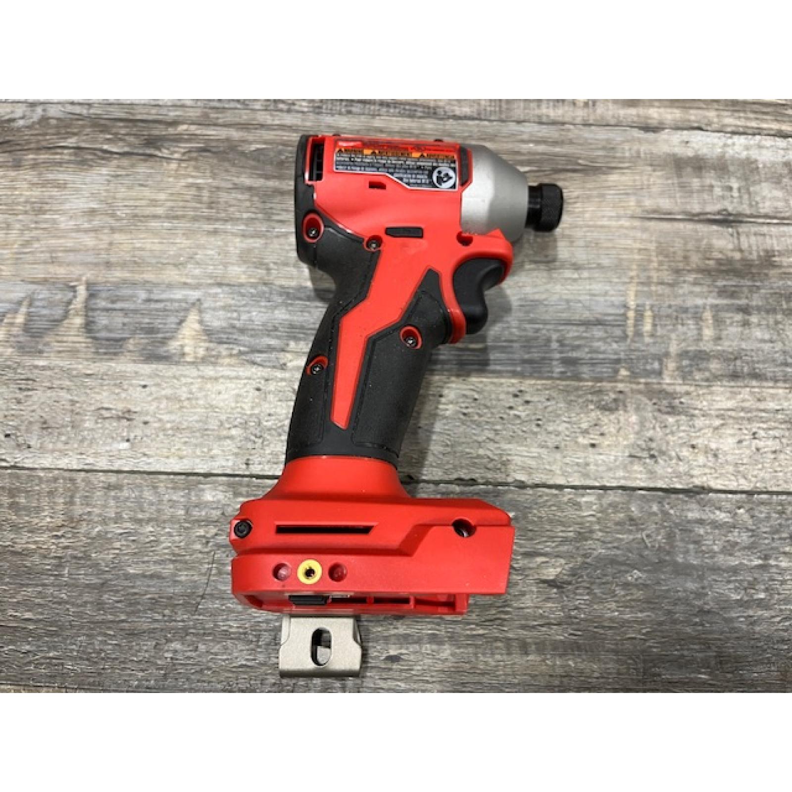 AS-IS Milwaukee 18-Volt Lithium-Ion Compact Brushless Cordless 1/4 in. Impact Driver Kit
