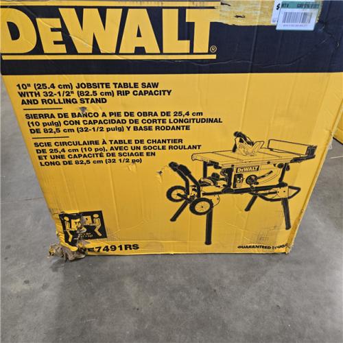AS-IS DEWALT 10 in. 15 Amp 120V Site-Pro Compact Jobsite Table Saw