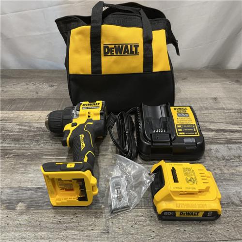 AS-IS DEWALT Atomic 20V Lithium-Ion Cordless Compact 1/2 in. Drill/Driver Kit
