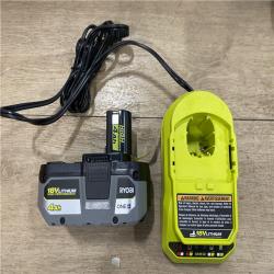 AS-IS RYOBI ONE+ HP 18V Brushless Cordless 1/2 in. Hammer Drill Kit 4.0 Ah HIGH PERFORMANCE Battery  Charger  and Bag