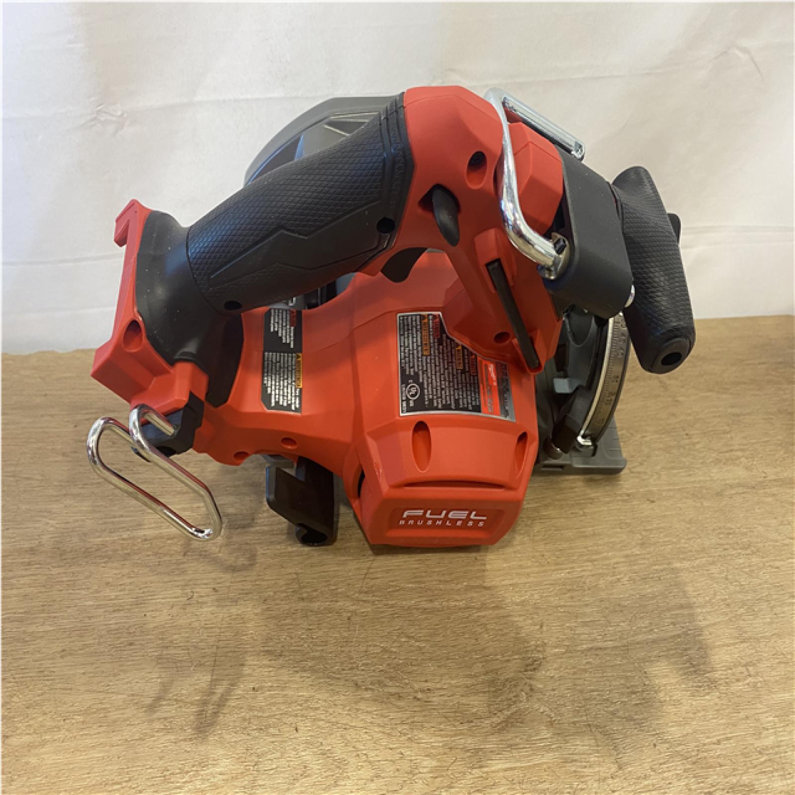 AS-IS Milwaukee FUEL 18V Lithium-Ion Brushless Cordless 6-1/2 in. Circular Saw (Tool-Only)