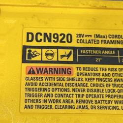 AS-IS DEWALT 20-Volt 21° Cordless Framing Nailer (Tool-Only)
