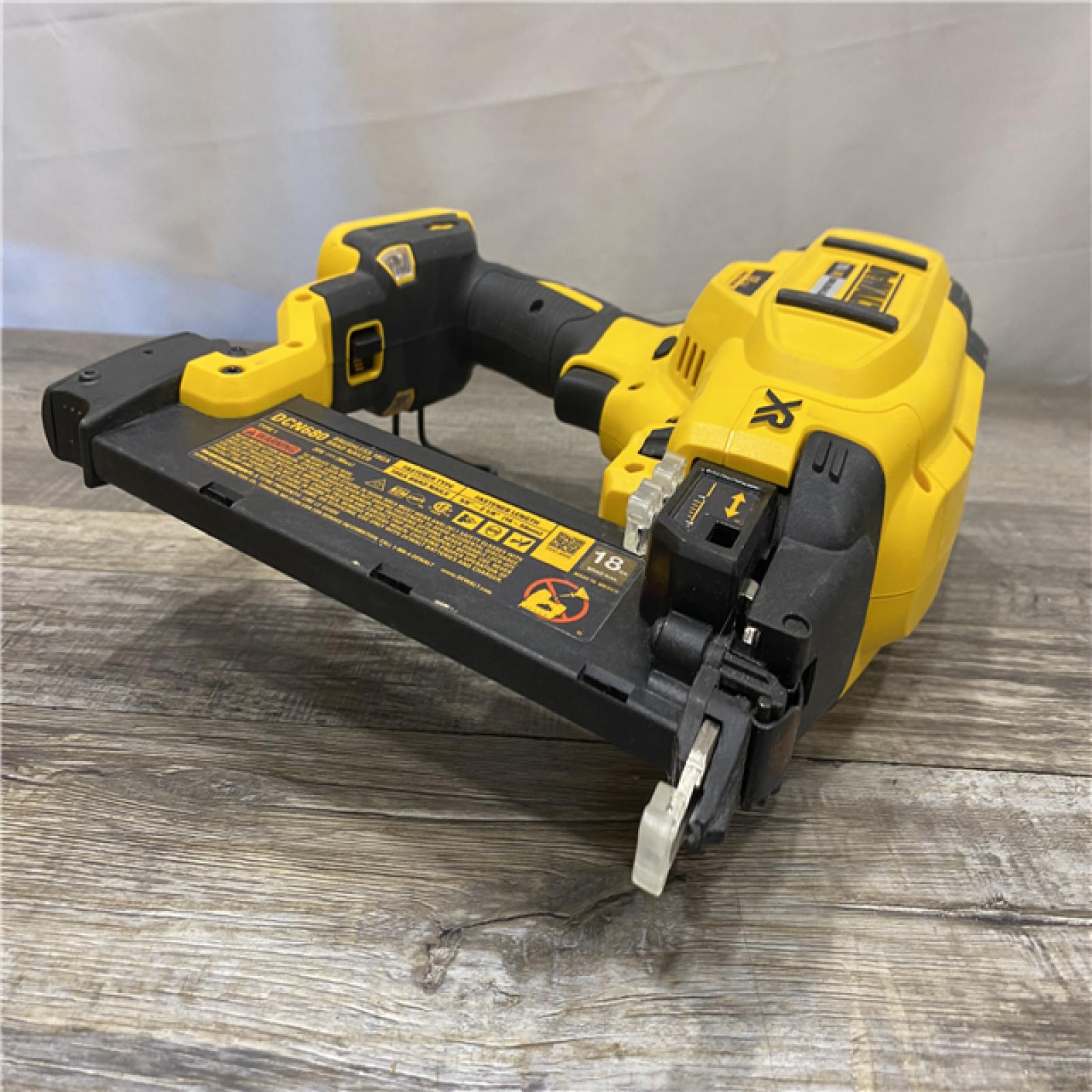 AS-IS DEWALT 20V MAX XR Lithium-Ion Electric Cordless 18-Gauge Brad Nailer (Tool Only)