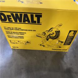 As-Is- DEWALT 15 Amp Corded 12 in. Double Bevel Sliding Compound Miter Saw