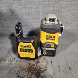 HOUSTON LOCATION - AS-IS DEWALT DCLE34030GB 20V MAX XR Lithium-Ion Cordless 3 X 360 Green Beam Line Laser (Tool Only)