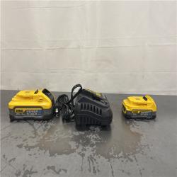 AS-IS- Dewalt 20V MAX POWERSTACK Lithium-Ion Batteries and Charger Starter Kit (1.7 Ah/5 Ah) -