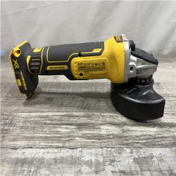 AS-IS DEWALT 20V MAX XR Cordless Brushless 4.5 in. Slide Switch Small Angle Grinder with Kickback Brake (Tool Only)