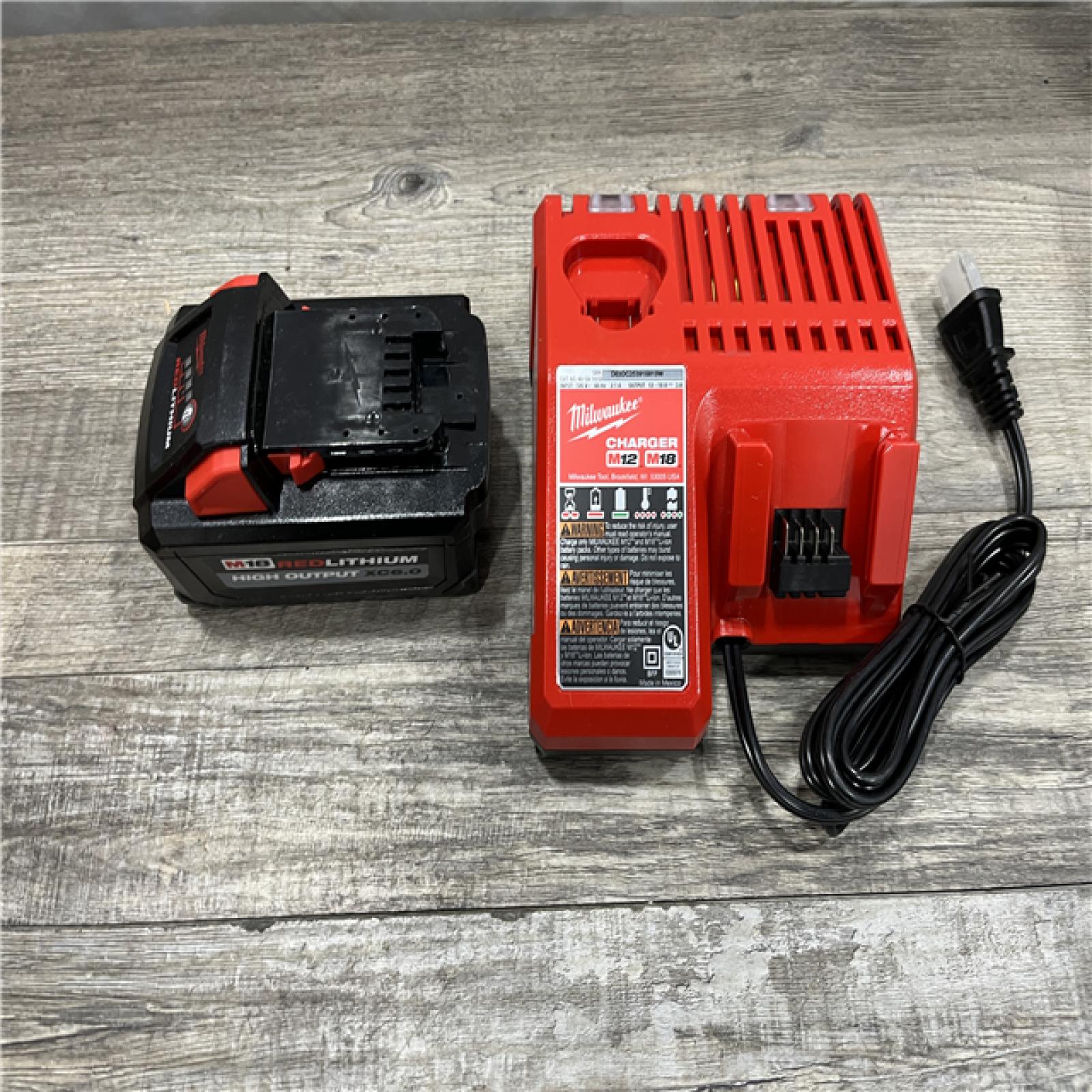 AS-IS Milwaukee 18-Volt Lithium-Ion High Output Starter Kit with 6.0 Ah Battery and Charger