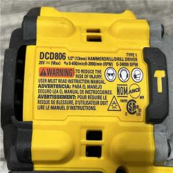 AS-IS DEWALT 20V XR Brushless Cordless 1/2 in. Hammer Drill (Tool-Only)