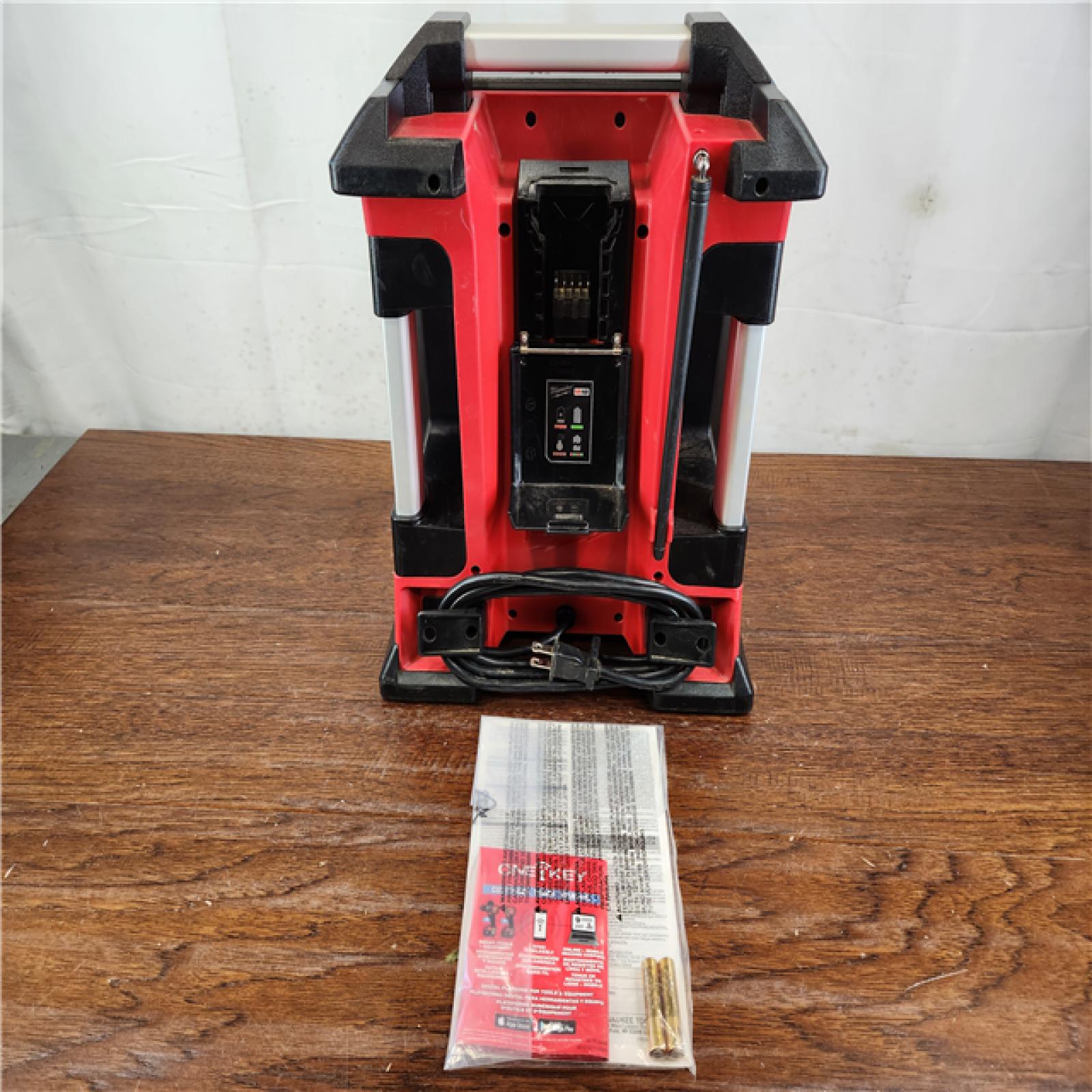 AS-IS Milwaukee M18 Lithium-Ion Cordless Bluetooth Jobsite Radio/Charger (Tool Only)