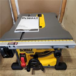 Houston Location - DEWALT 60V MAX FLEXVOLT Lithium-Ion Cordless Brushless 8-1/4-inch Table Saw - Appears IN NEW Condition