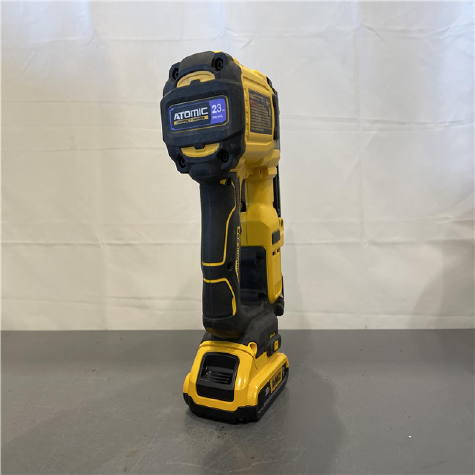AS-IS - DeWalt ATOMIC 20V MAX Lithium Ion Cordless 23 Gauge Pin Nailer Kit