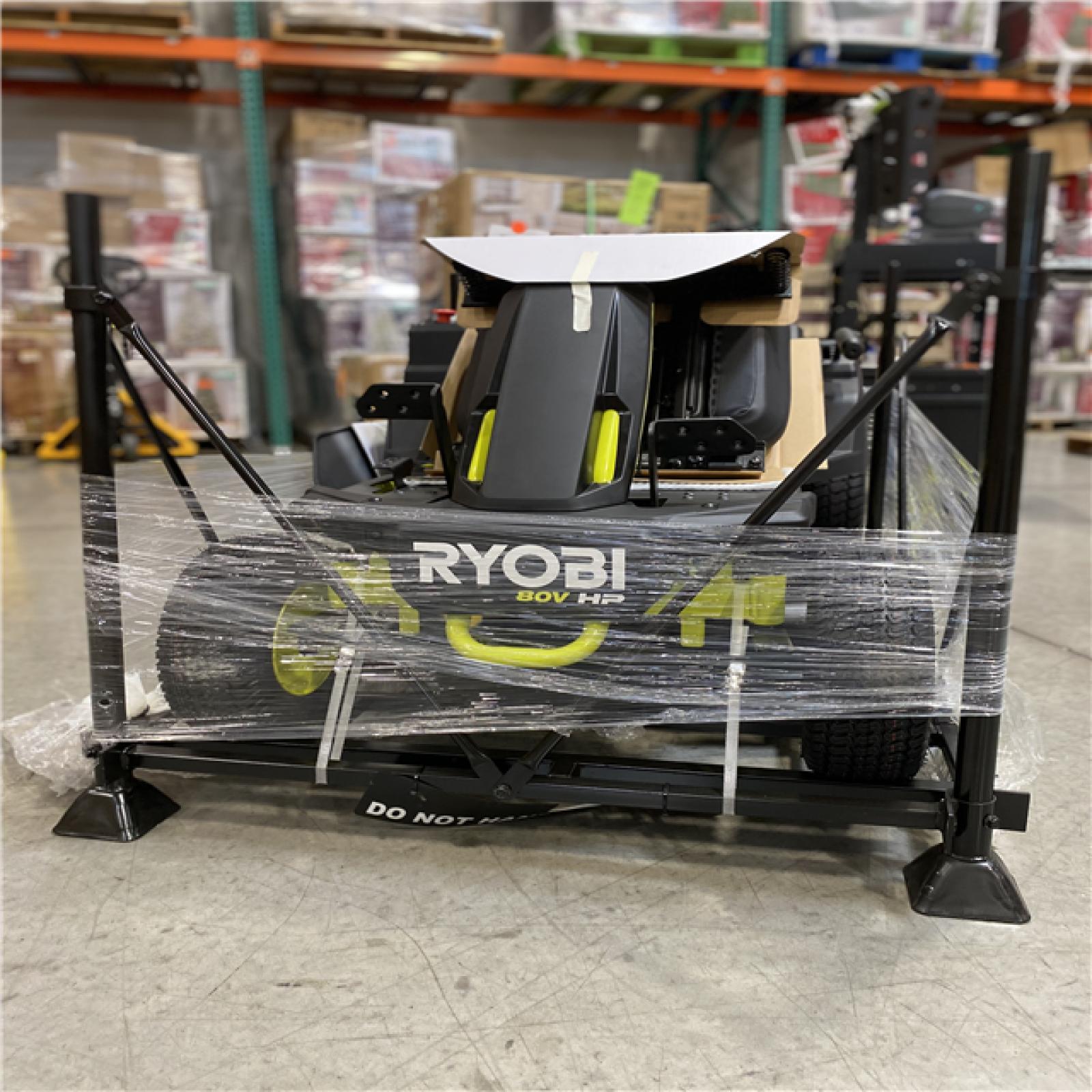 DALLAS LOCATION-RYOBI R1 80V HP BRUSHLESS MOWER WITH BATTERY AND CHARGER