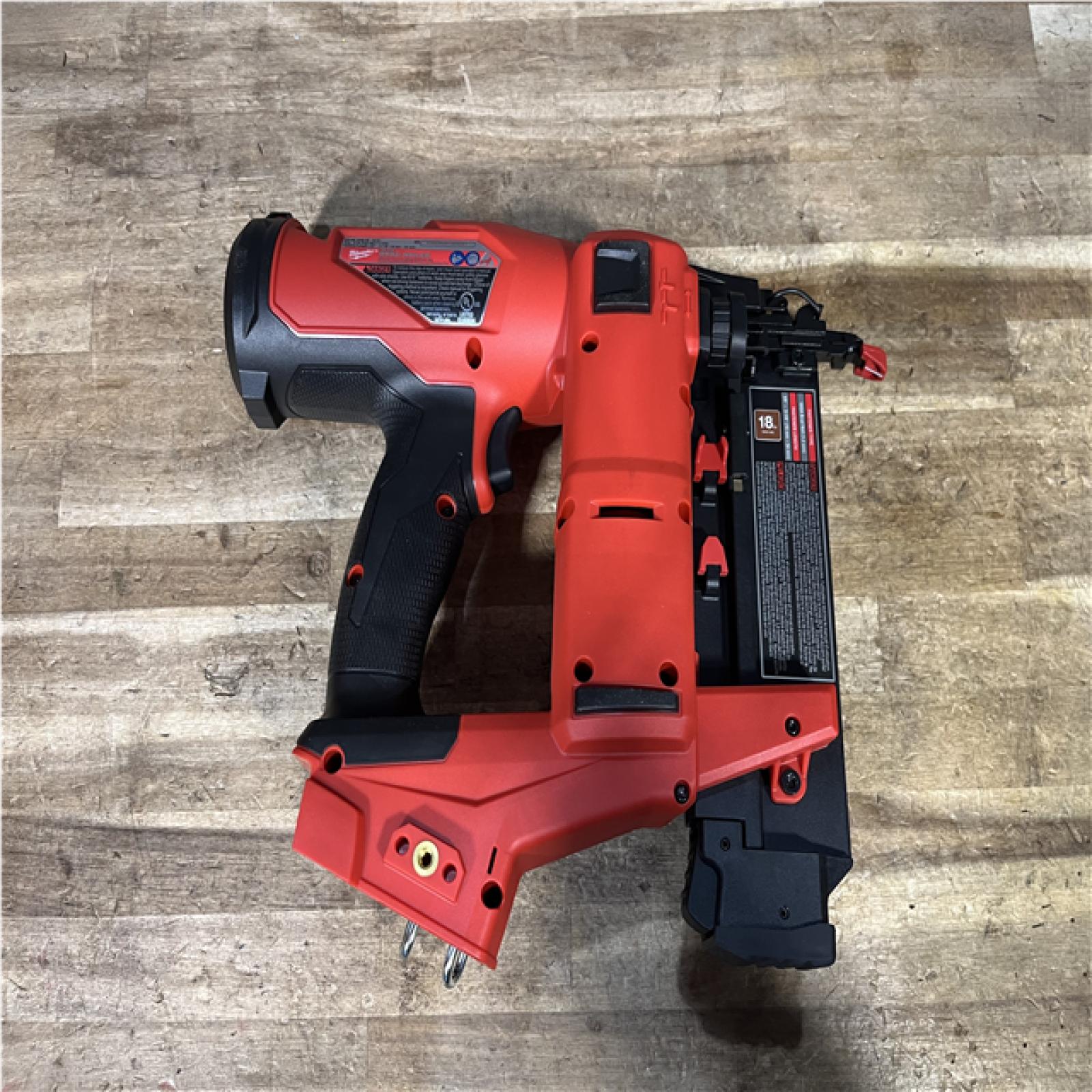 Houston Location AS-IS Milwaukee FUEL 18-Volt Lithium-Ion Brushless Cordless Gen II 18-Gauge Brad Nailer (Tool-Only)