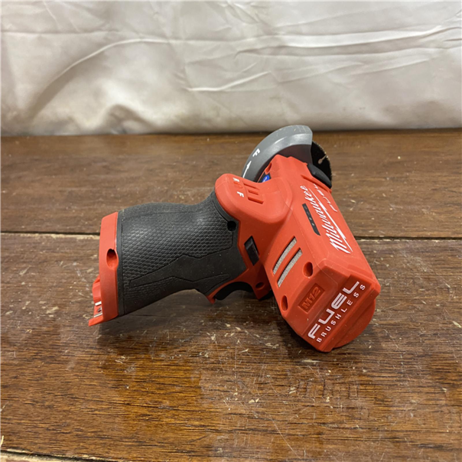 AS-IS Milwaukee M12 FUEL 12V Lithium-Ion Brushless Cordless 3 in. Cut Off Saw (Tool-Only)