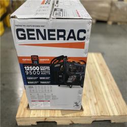 DALLAS LOCATION- GENERAC 12 500/9500-Watt Electric Start Tri Fuel Portable Generator