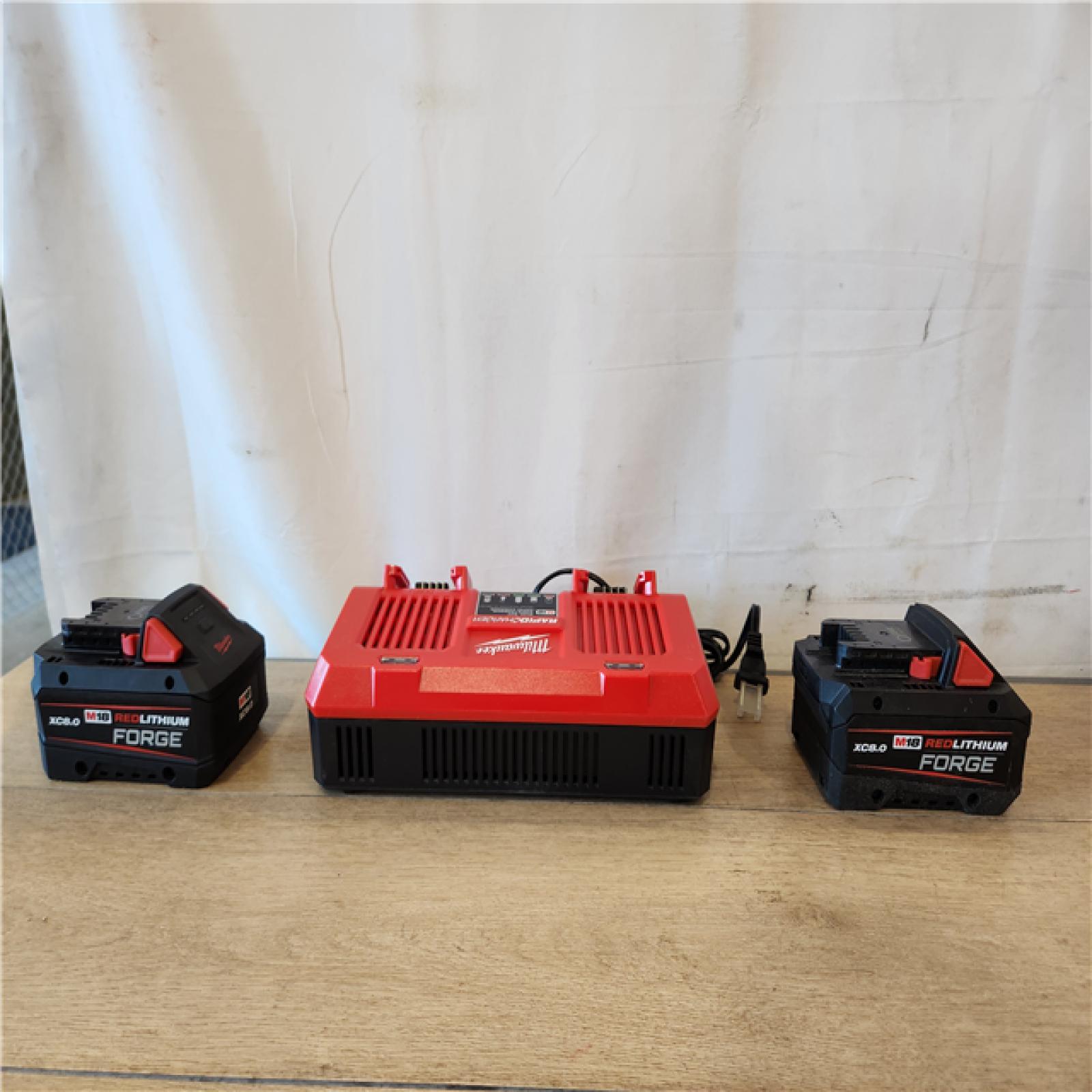 AS-IS-  Kit with Two XC 8.0 Ah Battery and Dual Bay Rapid Charger