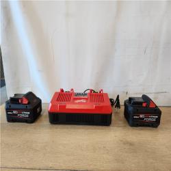 AS-IS-  Kit with Two XC 8.0 Ah Battery and Dual Bay Rapid Charger