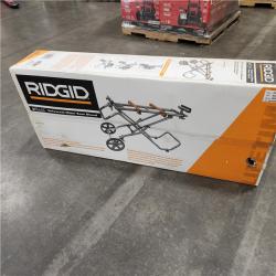 NEW- RIDGID Foldable Mobile Miter Saw Stand with Mounting Braces