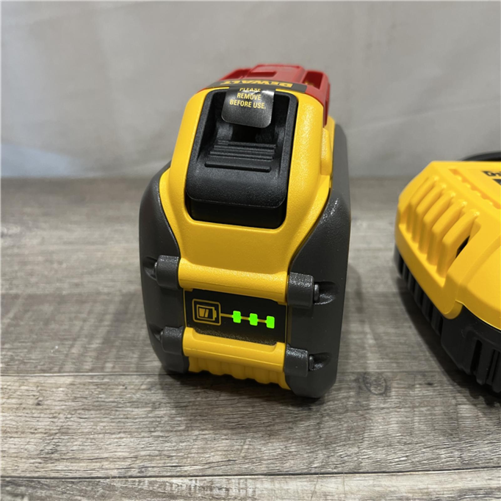 AS-IS DEWALT 20V/60V MAX FLEXVOLT Lithium-Ion 9.0Ah Battery and Charger Starter Kit