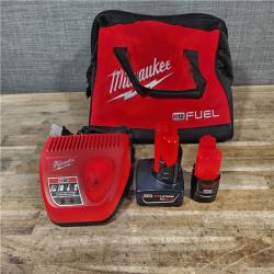HOUSTON LOCATION - AS-IS Milwaukee FUEL 12-Volt Lithium-Ion Brushless Cordless Hammer Drill and Impact Driver Combo Kit