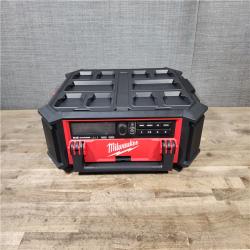 HOUSTON LOCATION - AS-IS Milwaukee 2950-20 18V M18 PACKOUT Lithium-Ion Cordless Radio + Charger (Tool Only)