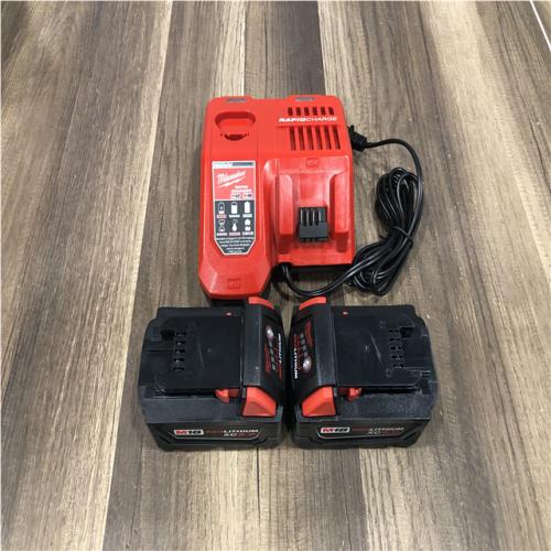 AS-IS Milwaukee 18-Volt Lithium-Ion XC Starter Kit with (2) 5.0Ah Batteries and Charger