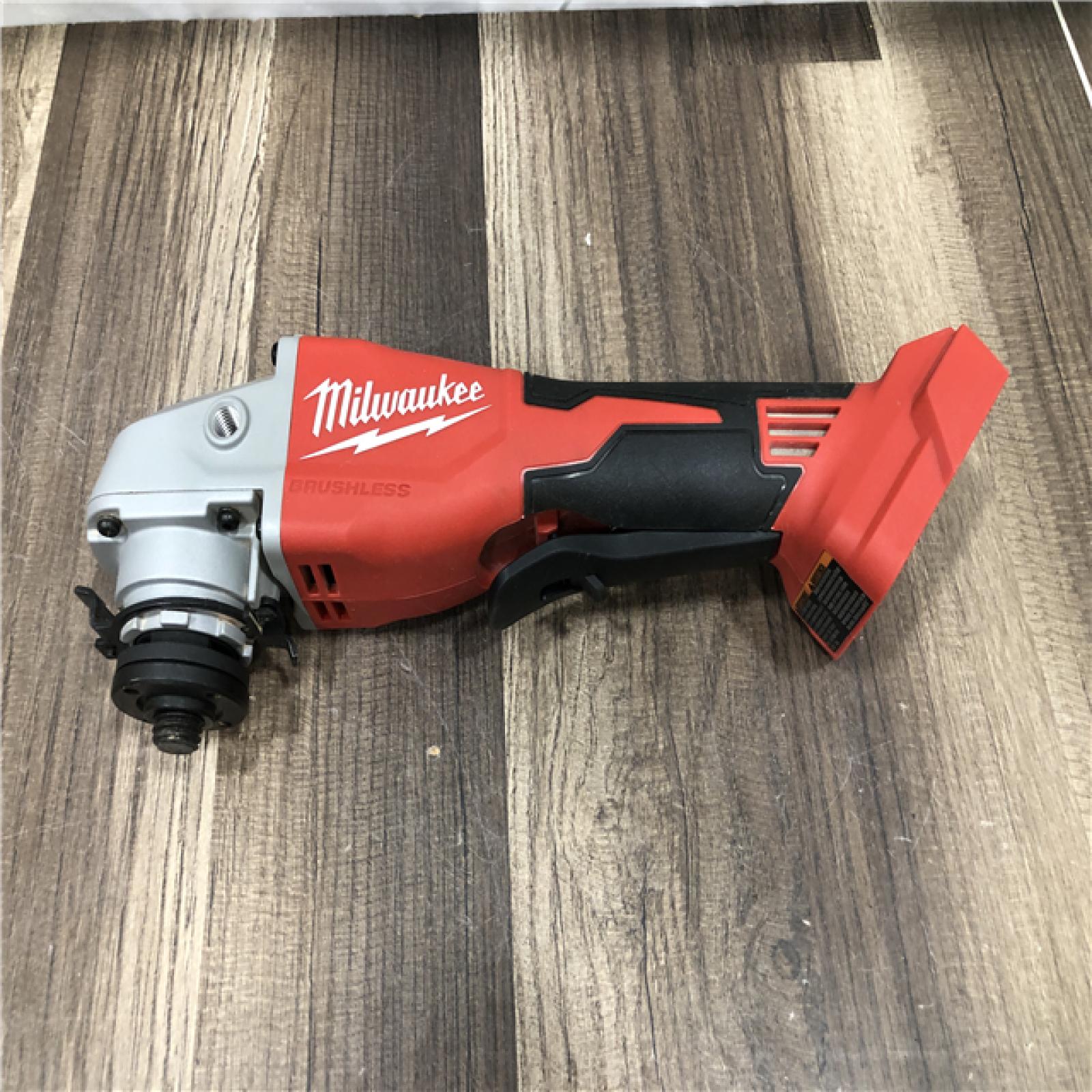 AS-IS Milwaukee 18V Lithium-Ion Brushless Cordless 4-1/2 in./5 in. Grinder w/Paddle Switch (Tool-Only)