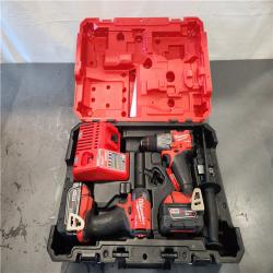 AS-IS- Milwaukee FUEL 18V Lithium-Ion Brushless Cordless Hammer Drill and Impact Driver Combo Kit