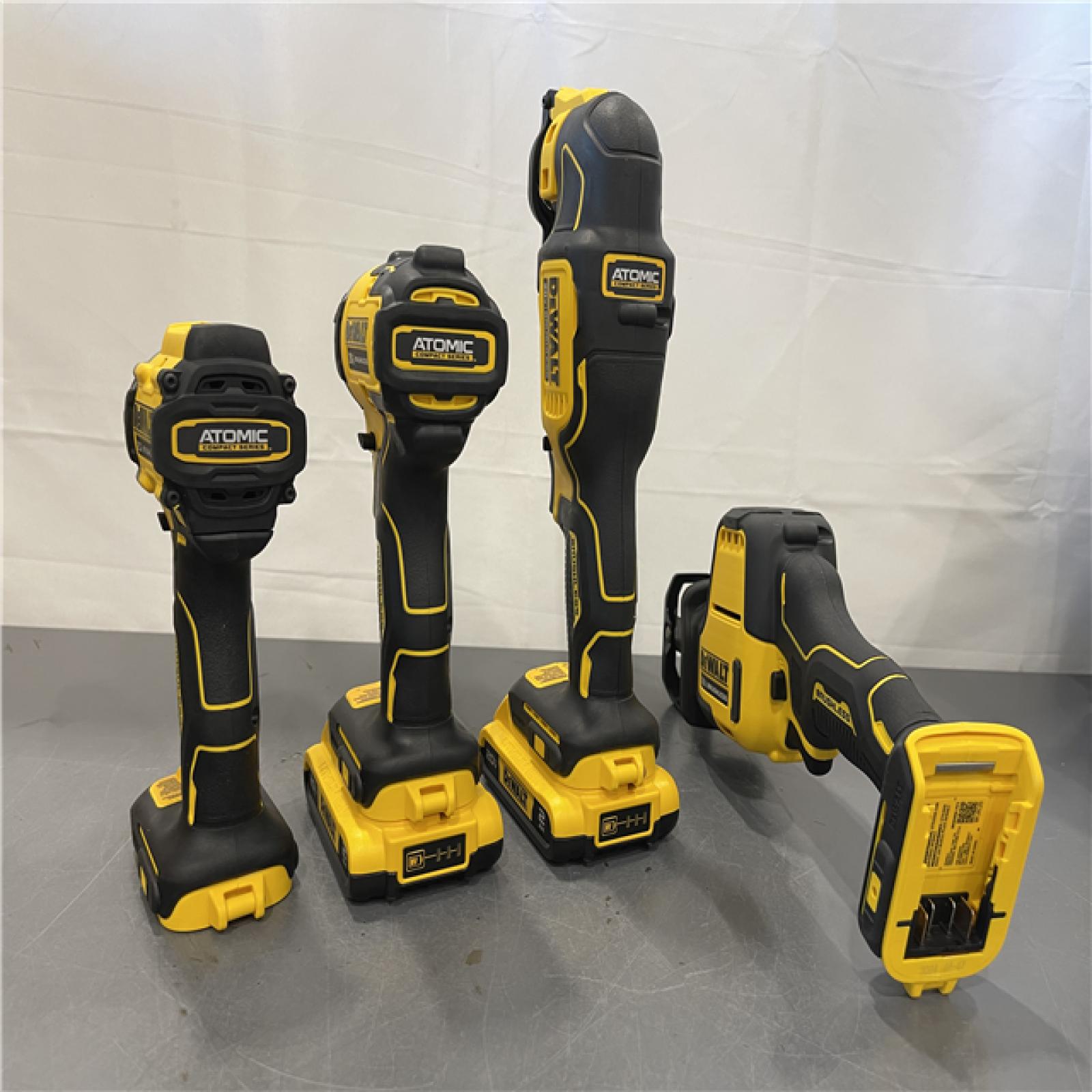 AS-IS - DeWalt 20V MAX ATOMIC Cordless Brushless 4 Tool Combo Kit