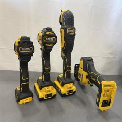 AS-IS - DeWalt 20V MAX ATOMIC Cordless Brushless 4 Tool Combo Kit