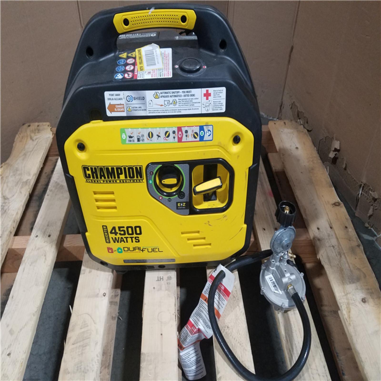 CALIFORNIA AS-IS CHAMPION DUAL FUEL PORTABLE GENERATOR