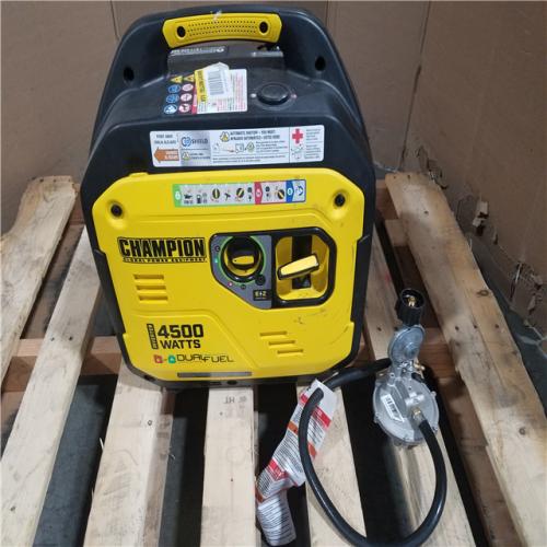 CALIFORNIA AS-IS CHAMPION DUAL FUEL PORTABLE GENERATOR