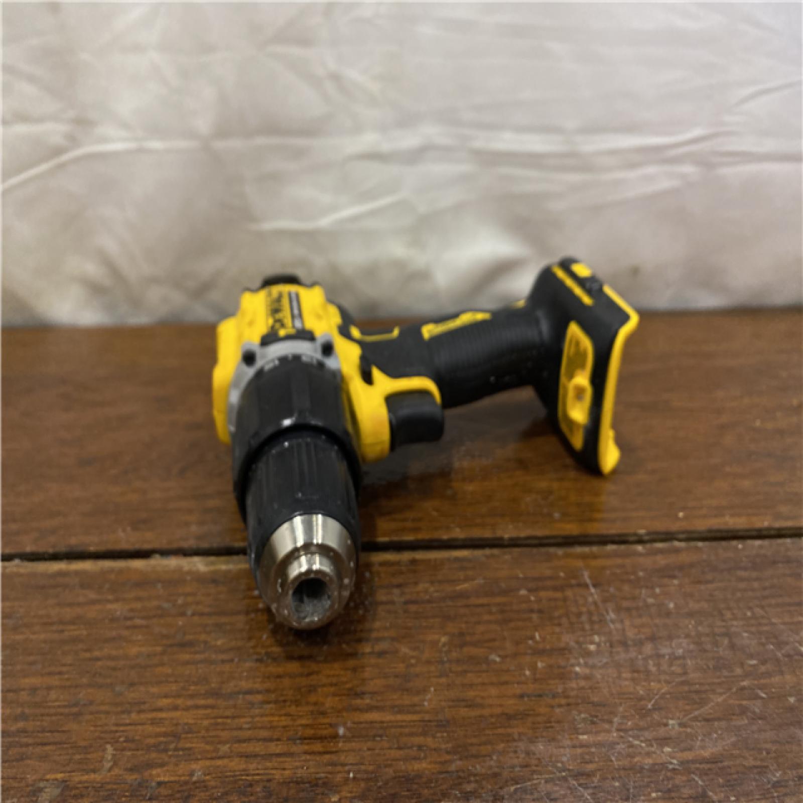 AS-IS DEWALT ATOMIC 20-Volt Lithium-Ion Cordless 1/2 in. Compact Hammer Drill with 3.0Ah Battery, Charger and Bag