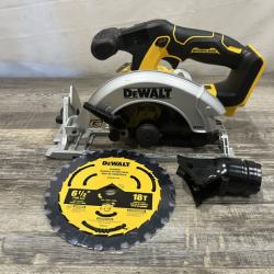 AS-IS DEWALT 20V MAX Cordless Brushless 6-1/2 in. Sidewinder Style Circular Saw (Tool Only)