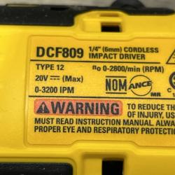 AS-IS DEWALT Atomic 20V Max Lithium-Ion Brushless Cordless Compact 1/4 in. Impact Driver Kit
