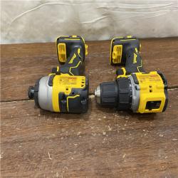 AS-IS DEWALT ATOMIC 20-Volt MAX Lithium-Ion Cordless Combo Kit (2-Tool) with (2) 2.0Ah Batteries, Charger and Bag