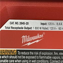 AS-IS Milwaukee 18V Lithium-Ion Cordless 3600-Watt/1800-Watt Battery Powered Power Supply (Tool Only)