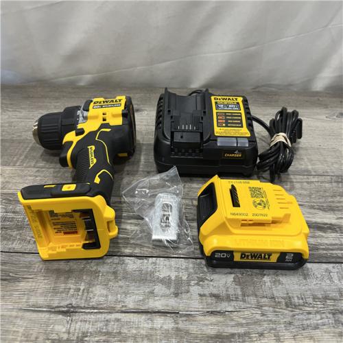 AS-IS DEWALT Atomic 20V Lithium-Ion Cordless Compact 1/2 in. Drill/Driver Kit