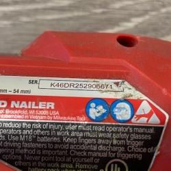 AS-IS Milwaukee FUEL 18-Volt Lithium-Ion Brushless Cordless Gen II 18-Gauge Brad Nailer (Tool-Only)