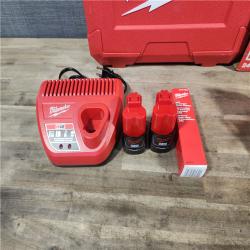 HOUSTON LOCATION - AS-IS Milwaukee M12 12-Volt Lithium-Ion Cordless PEX Expansion Tool Kit with (2) 1.5 Ah Batteries, (3) Expansion Heads and Hard Case