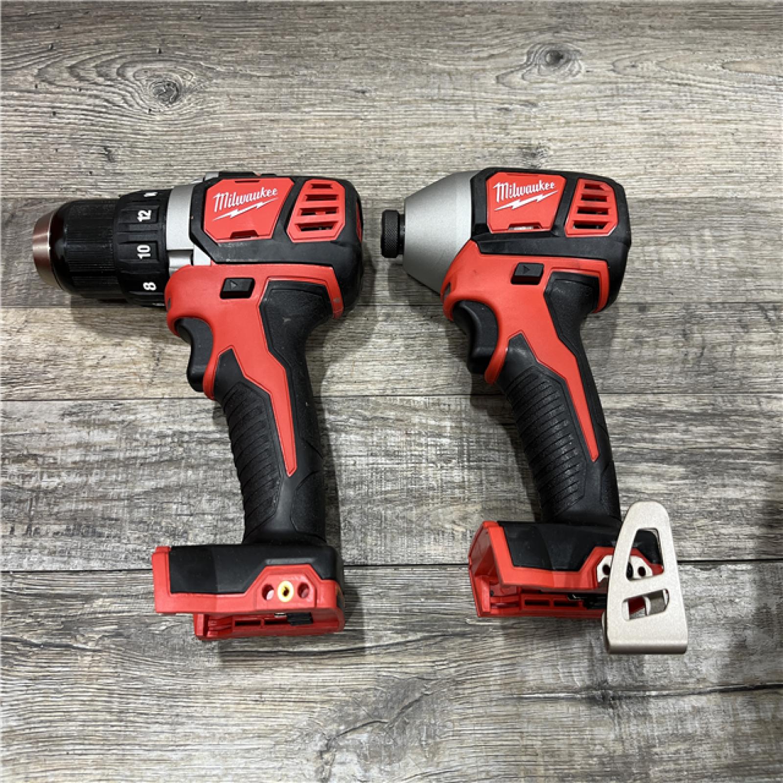 AS-IS Milwaukee 18V Lithium-Ion Cordless Drill Driver/Impact Driver Combo Kit