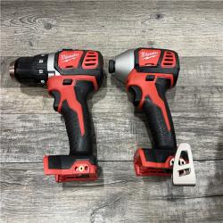 AS-IS Milwaukee 18V Lithium-Ion Cordless Drill Driver/Impact Driver Combo Kit