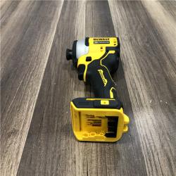AS-IS DEWALT ATOMIC 20V MAX Cordless Brushless Compact 1/4 in. Impact Driver (Tool Only)