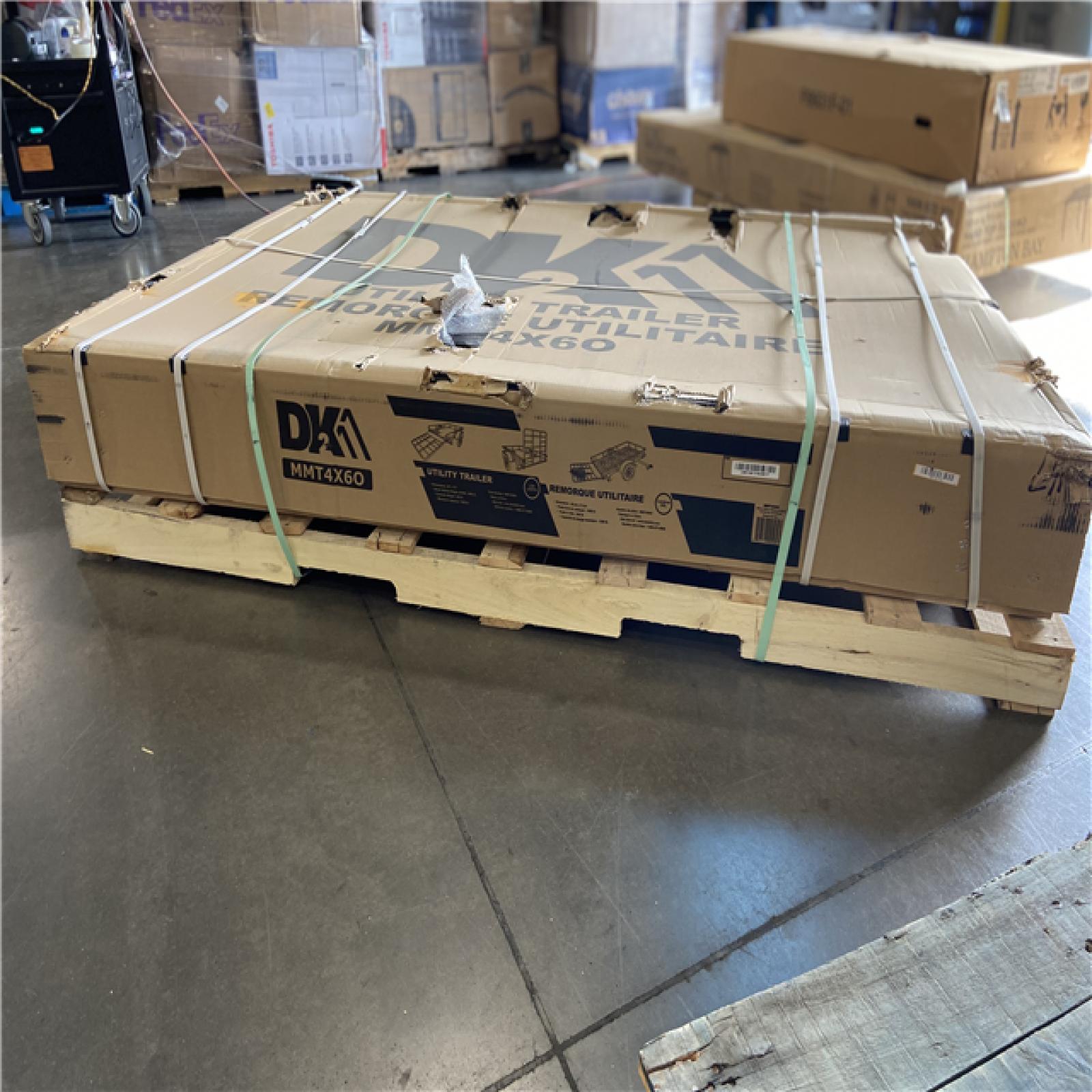 DALLAS LOCATION - DK2 by Marlon MMT4X6O 4 ft. x 6 ft. Single Axle Open Rail Utility Trailer | 1,314-lb Capacity with Ramp Gate